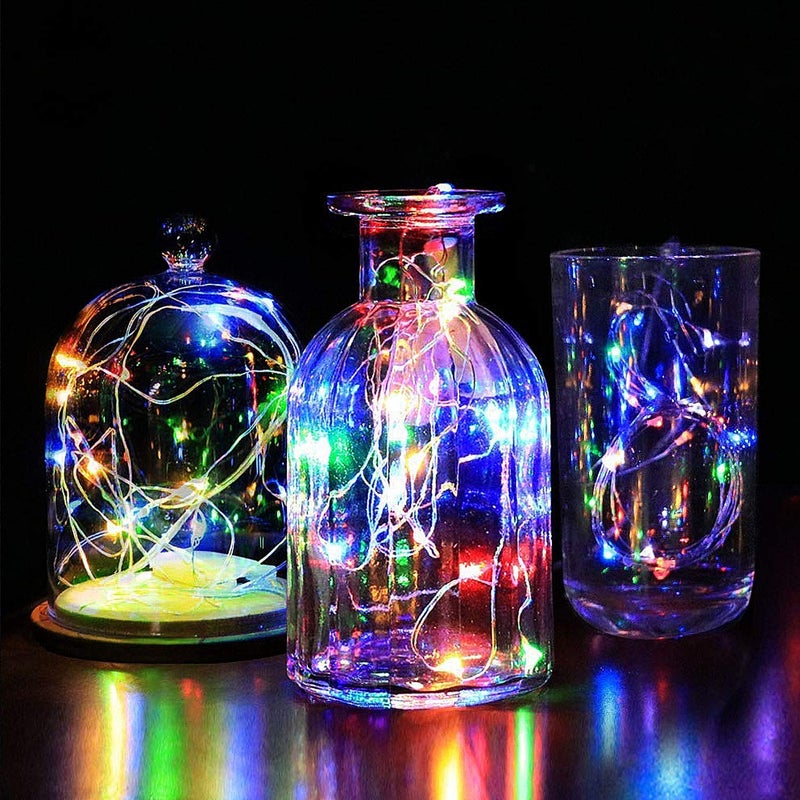 DAYLIGHTIR 2 Pack Total 200 LED 66FT Solar Powered Copper Wire String Lights Outdoor, Waterproof, 8 Modes Fairy Lights for Garden, Patio, Party, Yard, Christmas (Multicolor) - Image 4